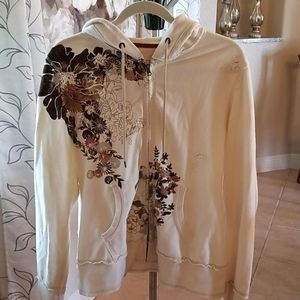 Adorable zip-front hooded jacket